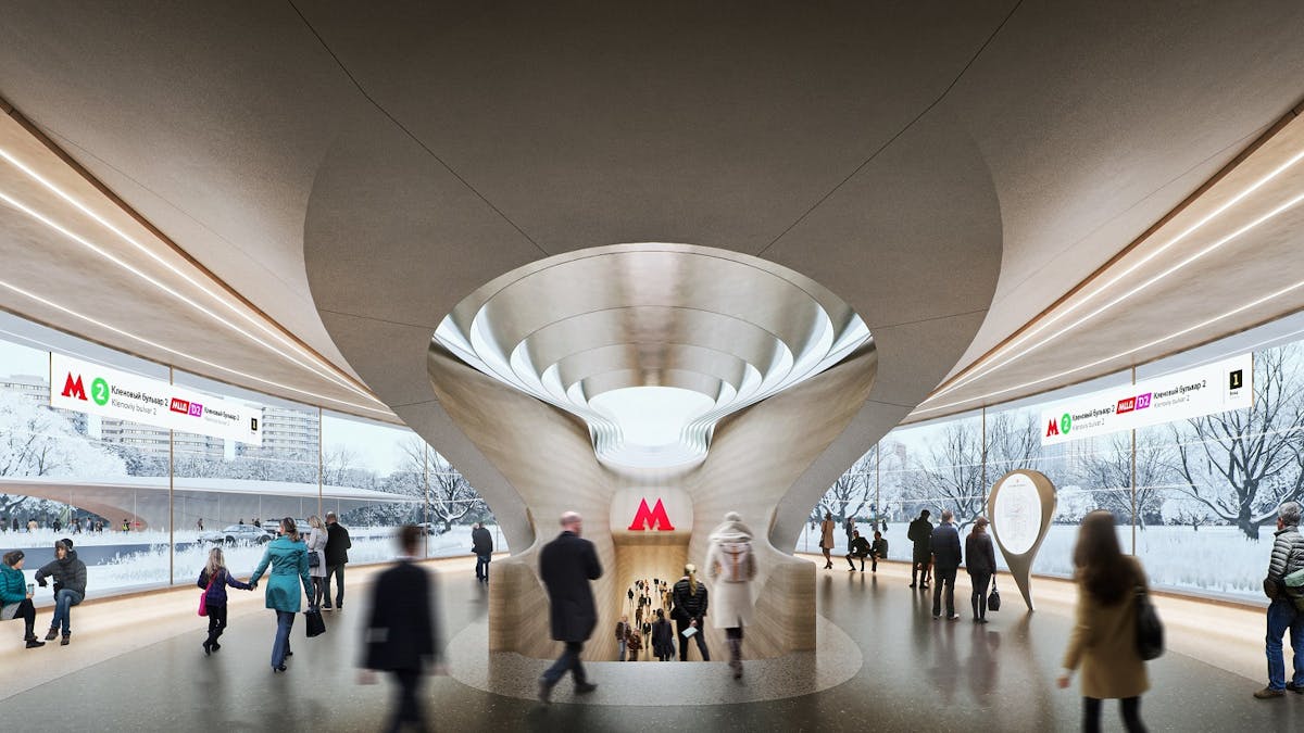 ></center></p><p>In Moscow, the search for architectural teams to design two new metro stations has concluded with the selection of the final competition winners: a consortium led by Zaha Hadid Architects was chosen to take on the 