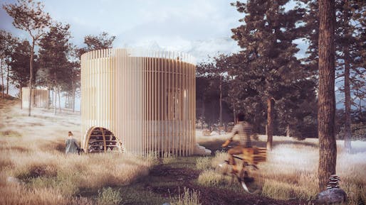 FIRST PLACE: MYCO-SHELTER by DANAHE ZIEHL TORRES and JOSé ANTONIO VICTORIA MARTíNEZ (Mexico). Image courtesy Impact.