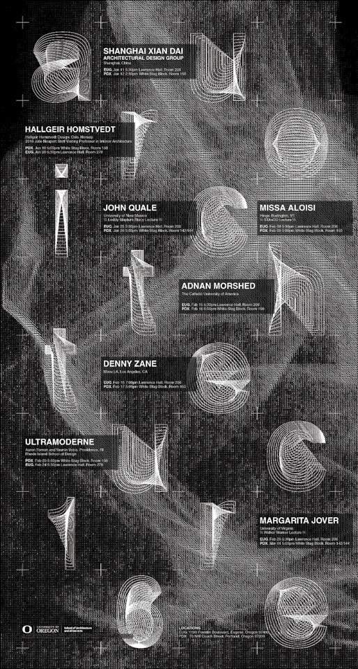 Poster designed by Vincent Mai. Courtesy of U.Oregon Department of Architecture.