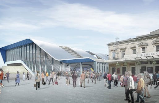 Rendering of the proposed new Reading Station (Image: Grimshaw Architects)