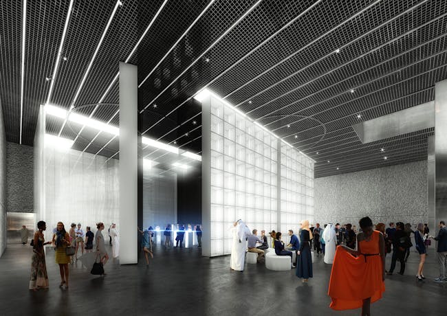 Rendering of the interior view of Alserkal Avenue. Image: OMA.