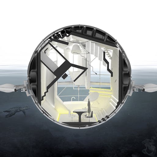 Innovation Award winner: “Sphere House: Tectonics of Buoyancy”. Participant: Jin Young Song.