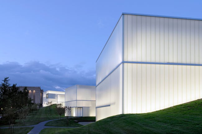 Nelson-Atkins Museum of Art, Bloch Building in Kansas City, Missouri by Steven Holl Architects. Image courtesy of the MCHAP.