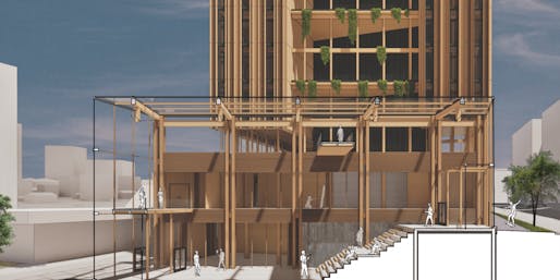 Honorable Mention: Timber Arts from Boston Architectural College. Image courtesy ACSA.