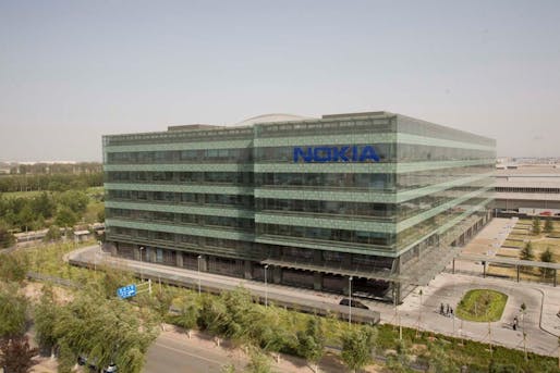 Arup&#39;s Nokia China Campus building has snagged a LEED gold award for its double-skin facade, underground parking, water reduction technologies and 97% of the space having an outside view.