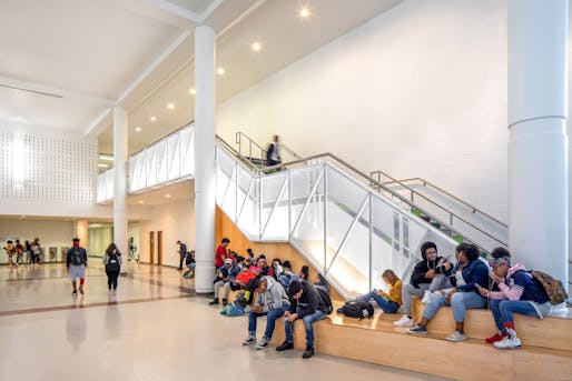 Katherine Hogan Architects | Southeast Raleigh High School Great Hall, Raleigh, NC, 2020. Image credit: Tzu Chen Photography 
