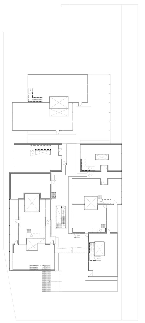 Bottom Floor Plan with Main Floor Combined (-/+ 3 ft)