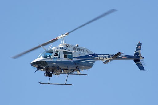 An LAPD 'Jetranger' helicopter via wikimedia.org
