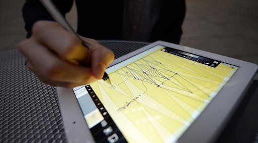 Trace Pro was specifically developed for the enhanced capabilities of Apple's new iPad Pro and Pencil. (Image courtesy of Olin McKenzie, SOM)