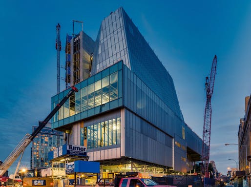 The new Renzo Piano-designed Whitney Museum building under construction. Credit: the Whitney Museum