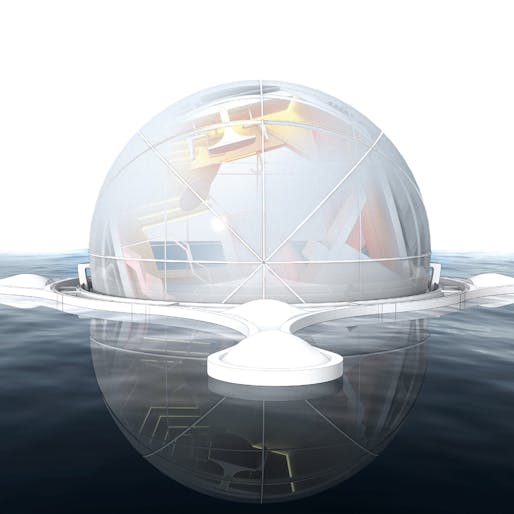 Innovation Award winner: “Sphere House: Tectonics of Buoyancy”. Participant: Jin Young Song.