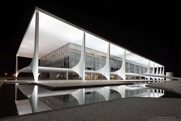 Palacio do Planalto, Brasilia. Architect: Oscar Niemeyer © Andrew Prokos