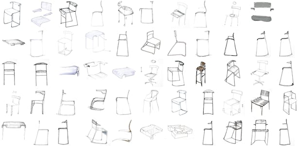 Sketches from dining chair project