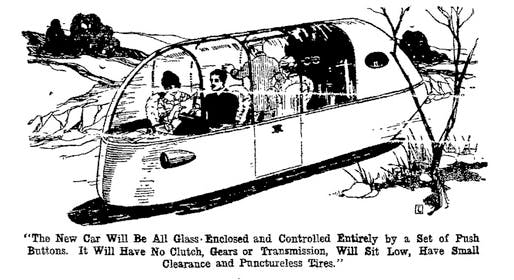America's fascination with cars is nothing new. A 1918 illustration in The Oakland Tribune 