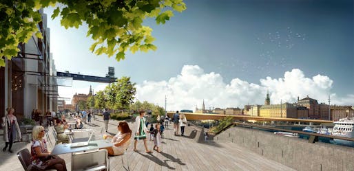 A rendering of the New Slussen project by Foster + Partners. Credit: Foster + Partners