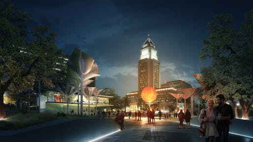 The winning concept for the new FAB Park in L.A. Image: MLA | OMA | IDEO.