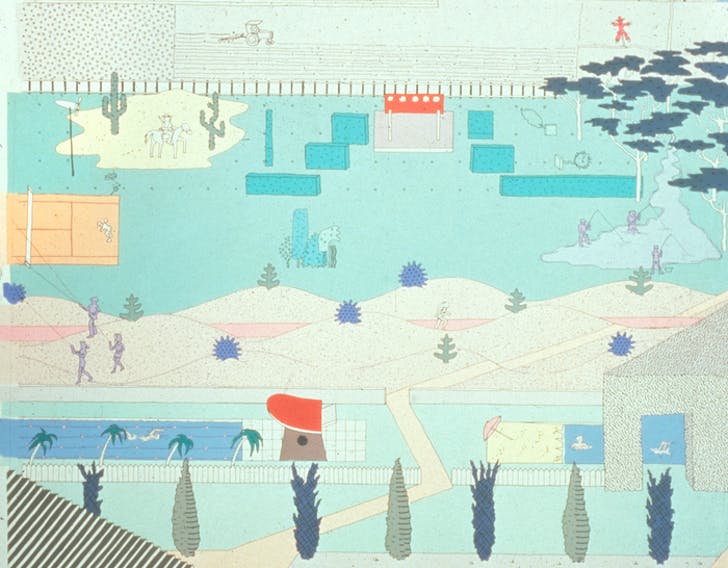 An illustration from OMA's submission to the Parc de la Villette competition. Credit: OMA