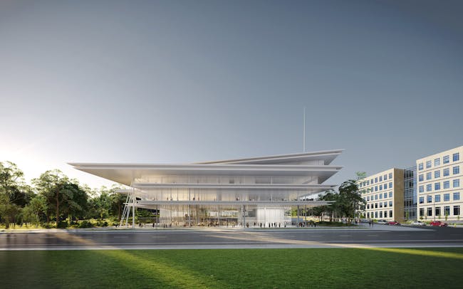 Front View. Image courtesy of Renzo Piano Building Workshop.
