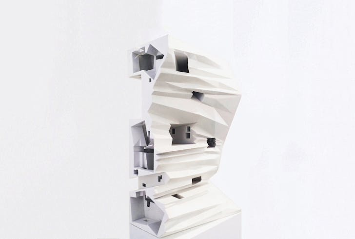 A model made by MILLIØNS for 'Bust' at Jai and Jai Gallery. Credit: MILLIØNS