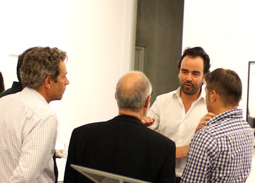 Iwan Baan (2nd from right) in conversation (Photo: Alexander Walter)