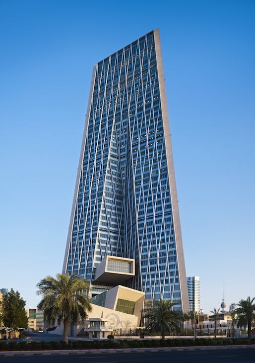 Best Tall Building 200-299 meters + Interior Space Award: Central Bank of Kuwait, Kuwait City, Kuwait. Architectural Design: HOK, Inc. Photo © Hedrich Blessing Photographers.