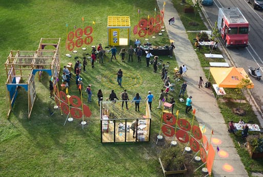 Chicago Sukkah Design Festival, Chicago, IL, 2022 by Could Be Architecture. Image credit: Brian Griffin | Courtesy of the Architectural League.