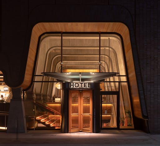 One of Two Winners and The People's Choice in Buildings Over 1,000 Square Meters - Shim-Sutcliffe Architects: Ace Hotel Toronto, Toronto Canada. Photo credit: Scott Norsworthy