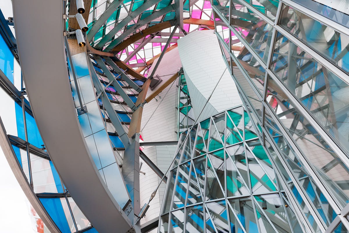 Frank Gehry's Fondation Louis Vuitton sets sail with multicoloured