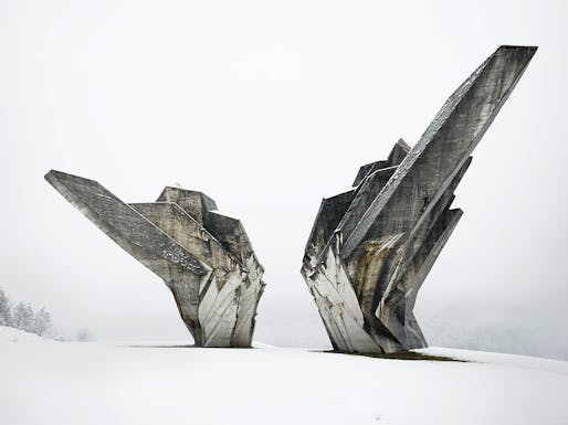 Miodrag Živković, Monument to the Battle of Sutjeska, 1965-71, Tjentište, Bosnia and Herzegovina. View of the western exposure. Photo: Valentin Jeck, commissioned by The Museum of Modern Art, New York, 2017.