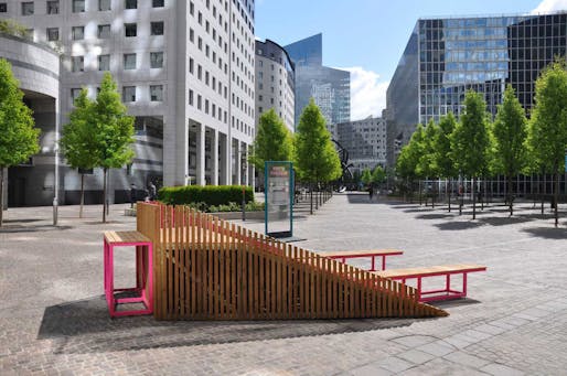 DUNE Street Furniture System at La Défense, Paris by FERPECT Collective (Photo: Ferpect)