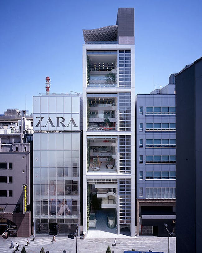 Nicolas G. Hayek Center, 2007, Tokyo, Japan. Photo by Hiroyuki Hirai