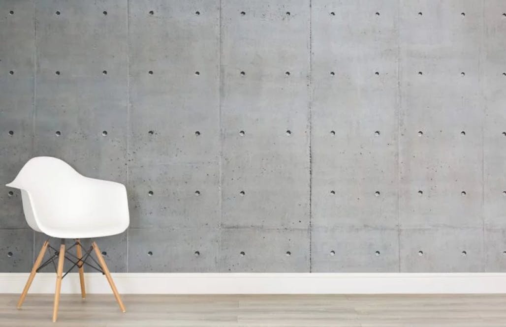 Concrete Effect Wallpaper Brings Brutalism Inside News Archinect
