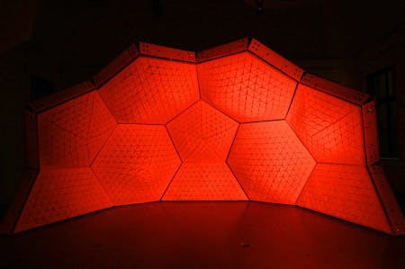 Cerebral Hut installation by Guvenc Ozel in collaboration with Alexander Karaivanov, Jona Hoier and Peter Innerhofer (Photo: Bengt Stiller)