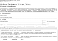 National Register of Historic Places Nomination