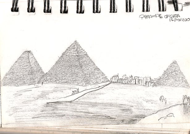 Pyramids, Giza, Egypt 