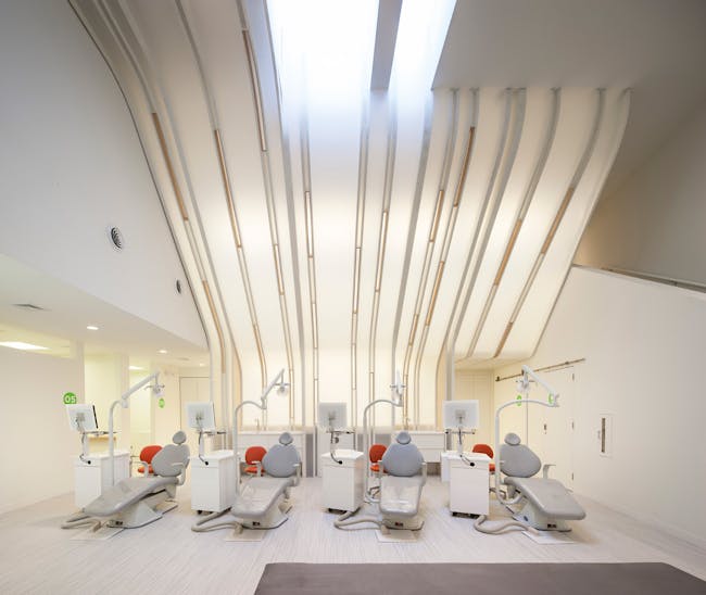 From the 2014 AIA National Healthcare Design Awards - Lightwell: Greater Boston Orthodontics in Waltham, Massachusetts by Merge Architects. Photo © John Horner Photography 