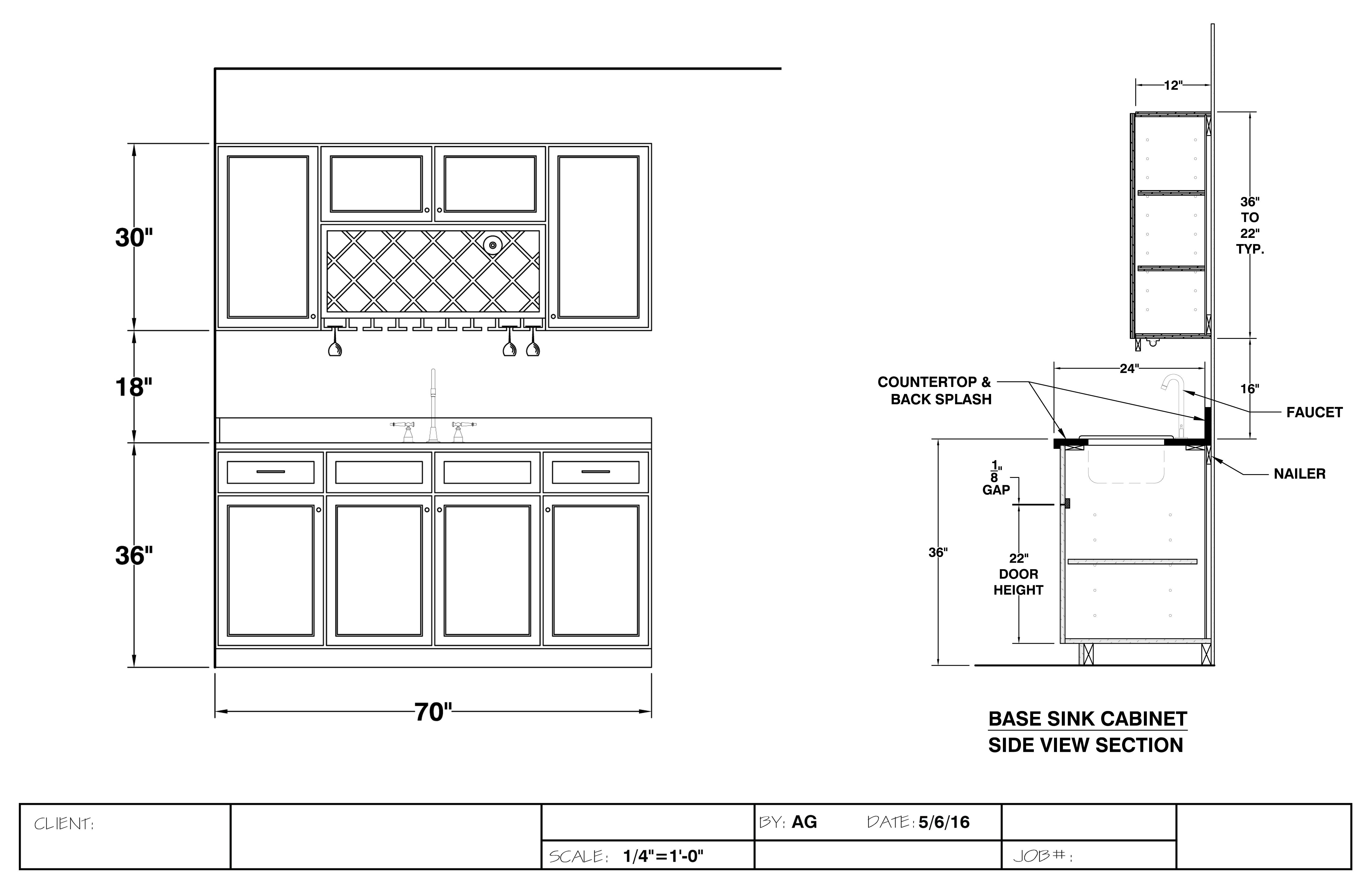 Millwork, casework cabinet and interior design shop drawings | Andrew