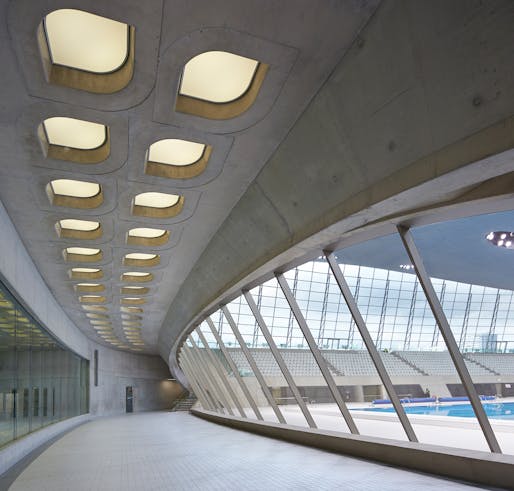 London Aquatics Centre by Zaha Hadid Architects. Photo © Hufton + Crow