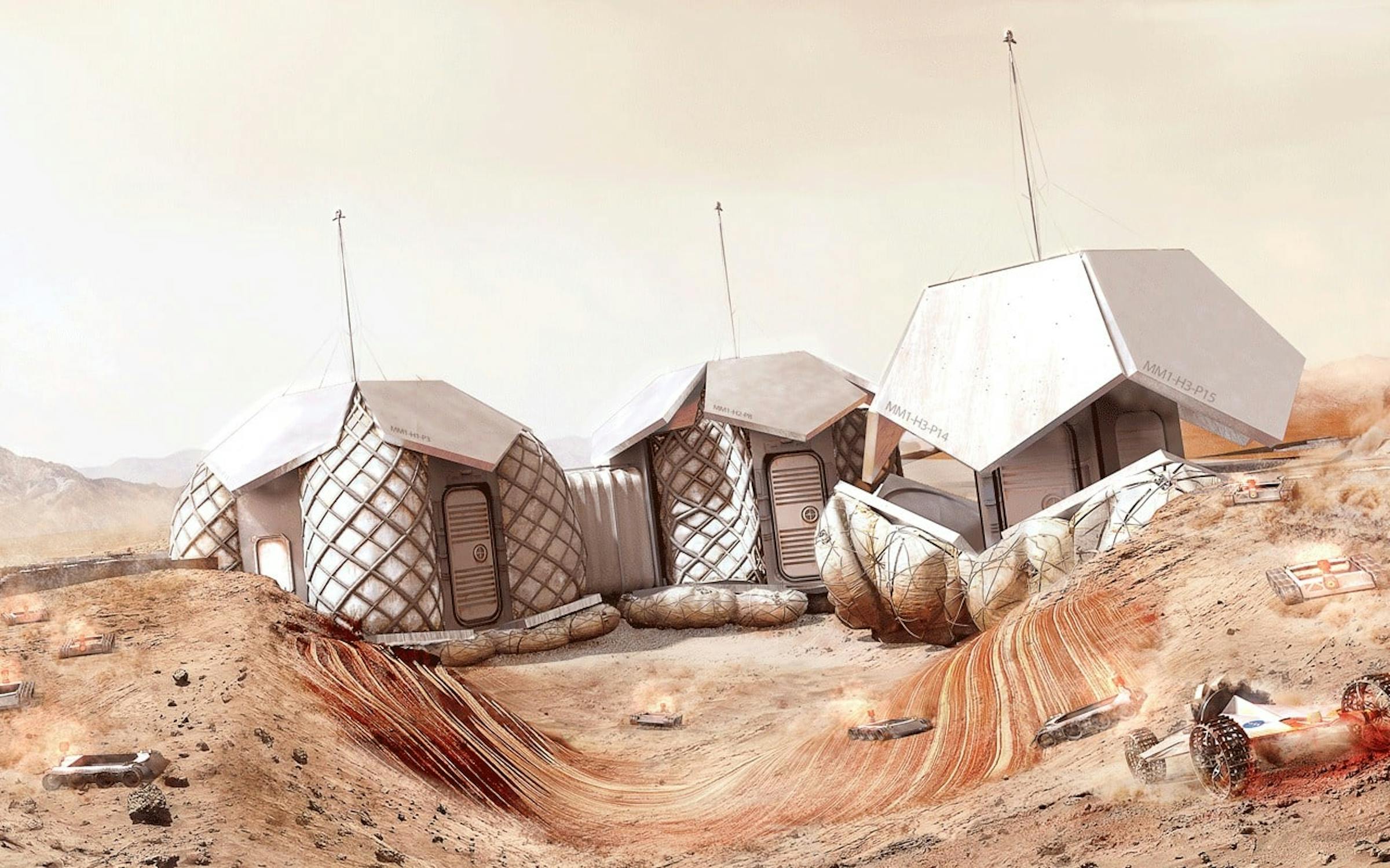 Домик на луне. "Архитектура для защиты" Гонсалеса,. Дом на Марсе. Жилище будущего. Марсианский домик.