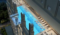 Swimming with Skyscrapers: Watch video from a glass-bottomed sky pool