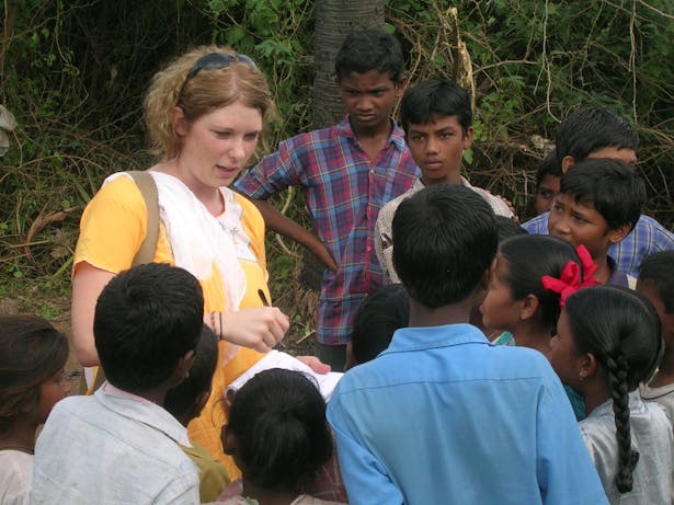 Working with orphans and local students to understand their needs