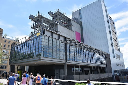 The new RPBW-designed home of the Whitney Museum of American Art, as seen from the High Line. Image via Wikipedia.