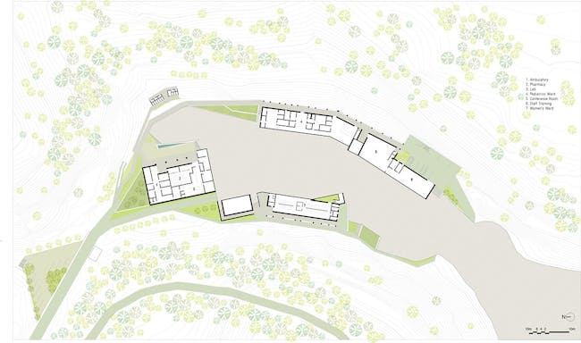 Site plan, lower site (Image courtesy of MASS Design Group)