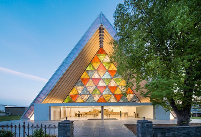 Cardboard Cathedral, 2013, Christchurch, New Zealand. Photo by Stephen Goodenough