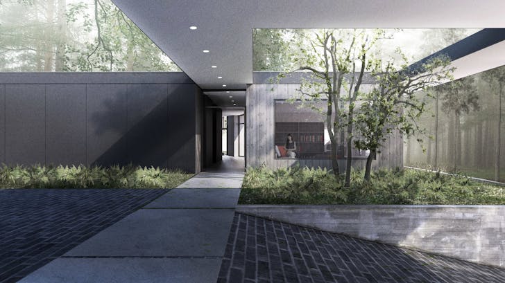 Forest House. Rendering by Wittman Estes.