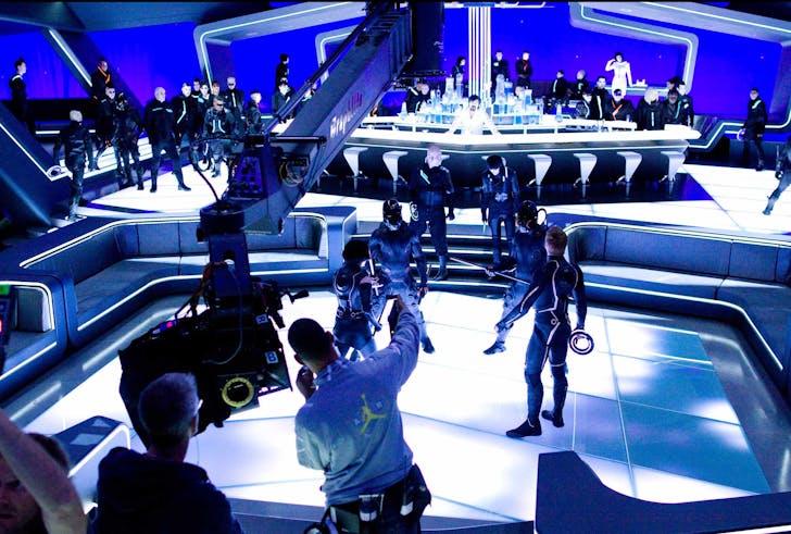 On the set of TRON: Legacy