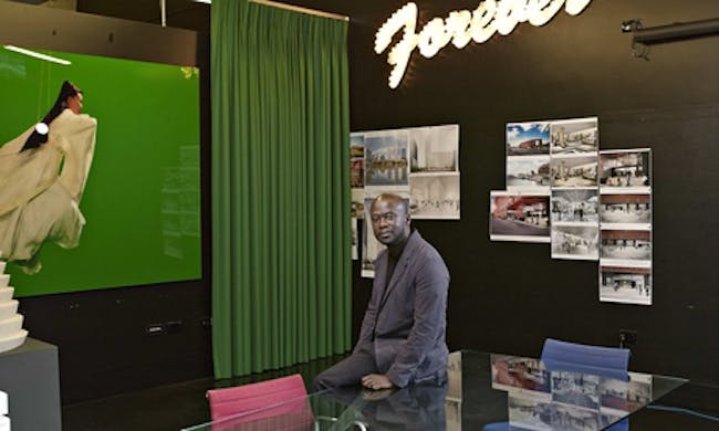 David Adjaye photographed at his London office in Marylebone by Suki Dhanda for the Observer New Review.