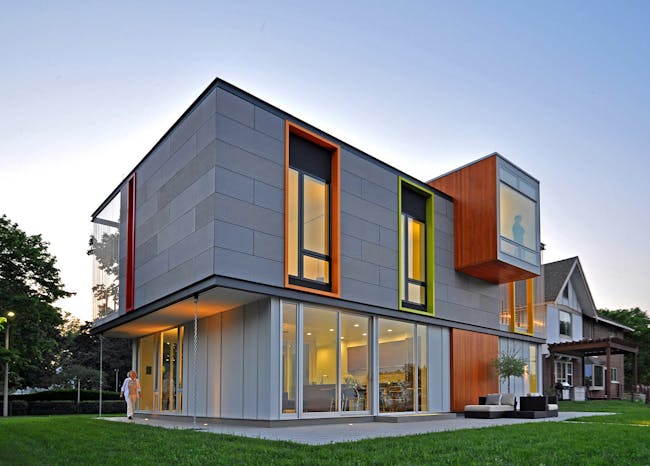 OS House; Racine, WI by Johnsen Schmaling Architects (Photo: John J. Macaulay)