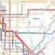 Massimo Vignelli's 1972 New York City subway map