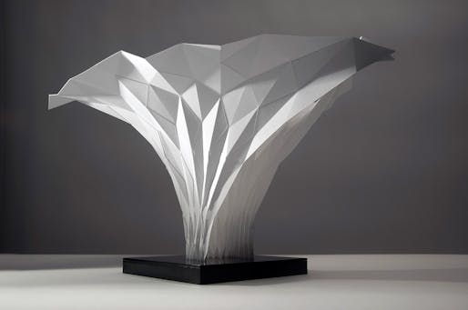 ZHCODE, Arum Installation for the Venice Biennale, 2012, Folded paper model.  Image courtesy of Zaha Hadid Architects.